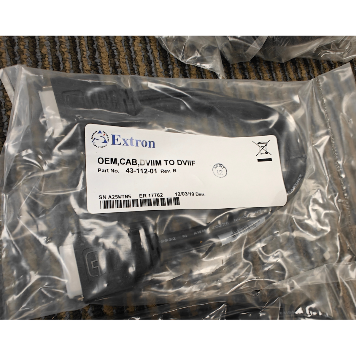 Stryker 1688 DVI Fail-Safe Package 0678008007 Extron Fiber Cables OEM - NEW