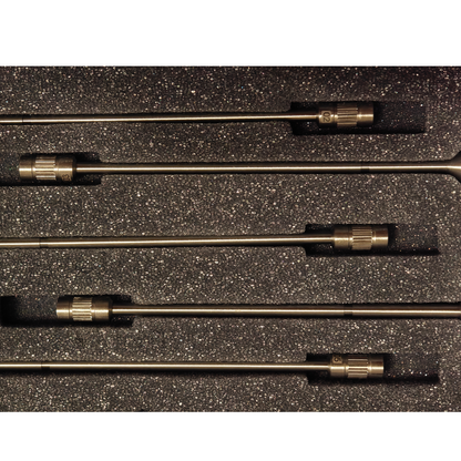 Brookfield Ametek RV Viscometer Spindle Set 316 SS Spindles 1-7 w/ Hard Case