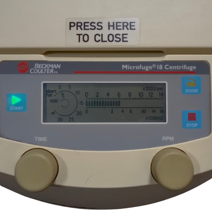 Beckman Coulter Microfuge 18 Centrifuge 367160 with F2415P 24-Place Rotor TESTED