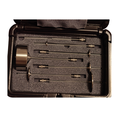 Brookfield Ametek RV Viscometer Spindle Set 316 SS Spindles 1-7 w/ Hard Case
