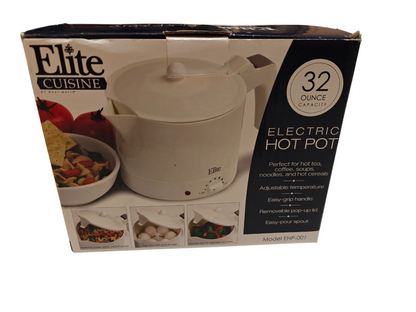 EHP-001 Elite Cuisine 32oz Electric Hot Pot Kettle Adjustable Temperature