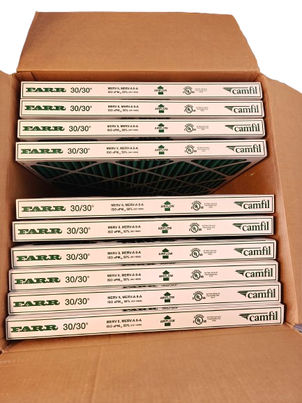 Camfil Farr 30/30 049880005 HVAC Pleated Air Filters 24"x24"x2" | 10-Pack  | NEW