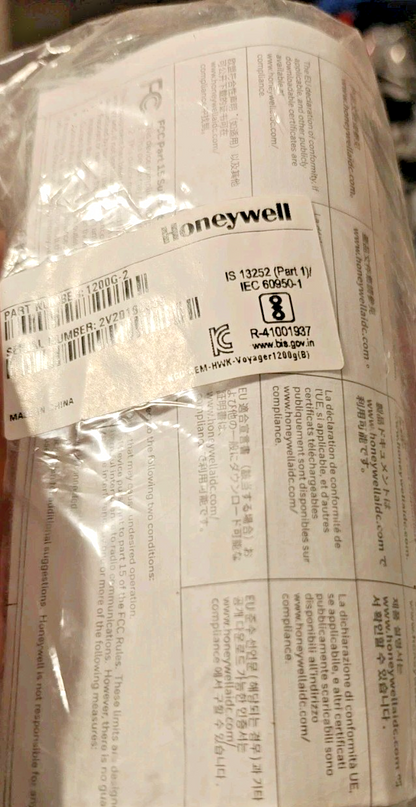 Honeywell Voyager Barcode Scanner 1200G-2 Handheld with Stand and USB Cable Kit