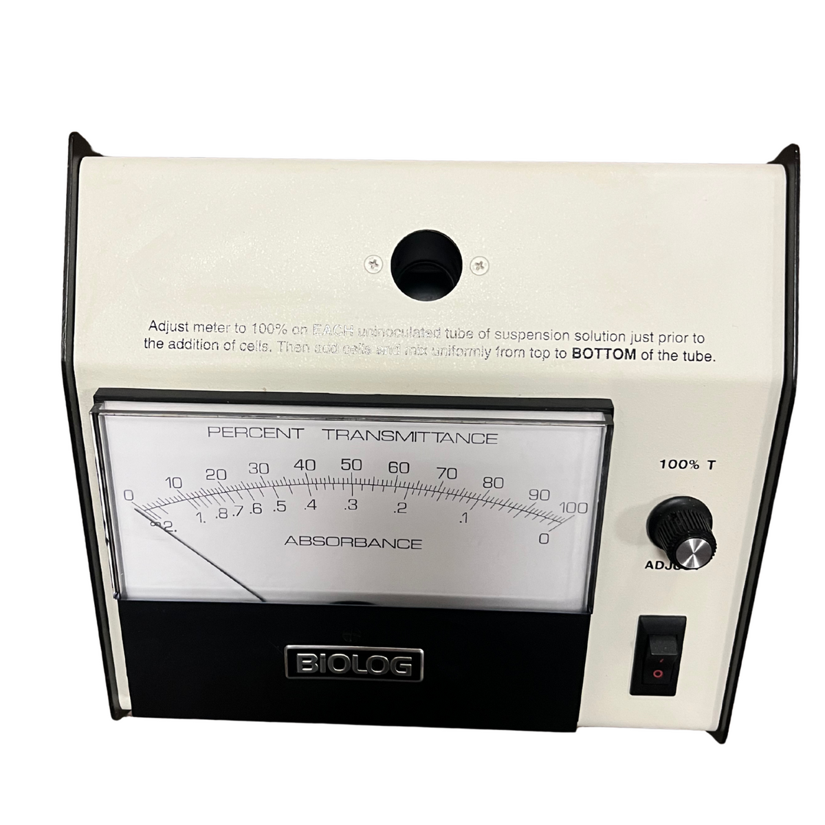 Biolog 21906 Analog Turbidimeter Transmittance Absorbance Meter Lab - TESTED