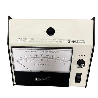 Biolog 21906 Analog Turbidimeter Transmittance Absorbance Meter Lab - TESTED