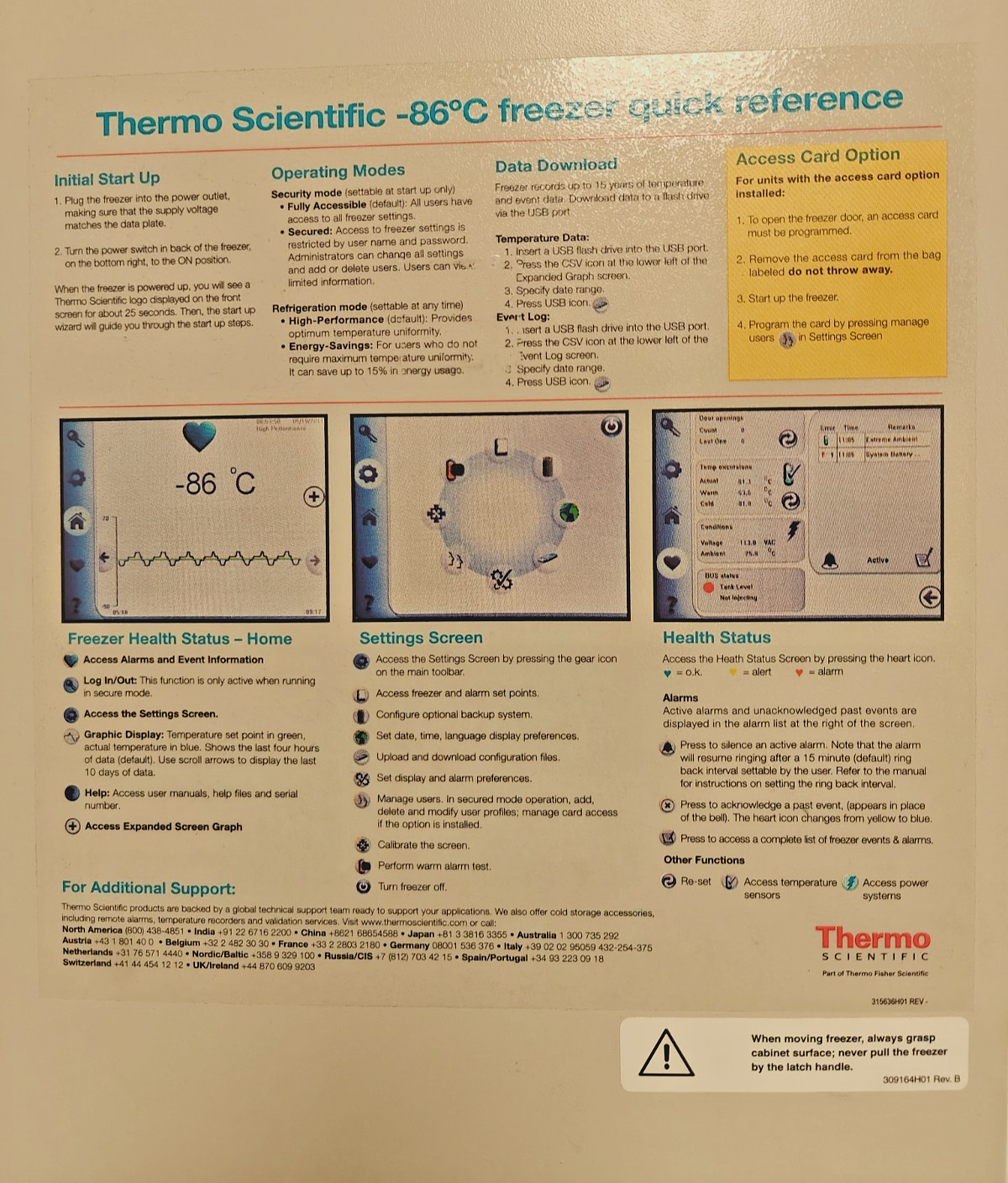 Thermo Scientific Revco UxF40086D -86°C Ultra-Low Upright Laboratory Freezer
