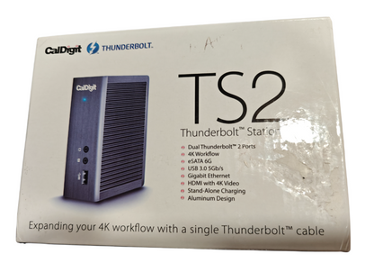 CalDigit TS2 Thunderbolt Dock Station Dual TB2 4K HDMI USB eSATA Ethernet | NEW