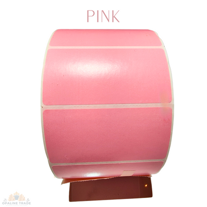 4x2" Thermal Labels, 3" Core: Blue/Pink/Yellow/Green, Pick Color, 3000-Roll