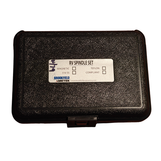 Brookfield Ametek RV Viscometer Spindle Set 316 SS Spindles 1-7 w/ Hard Case