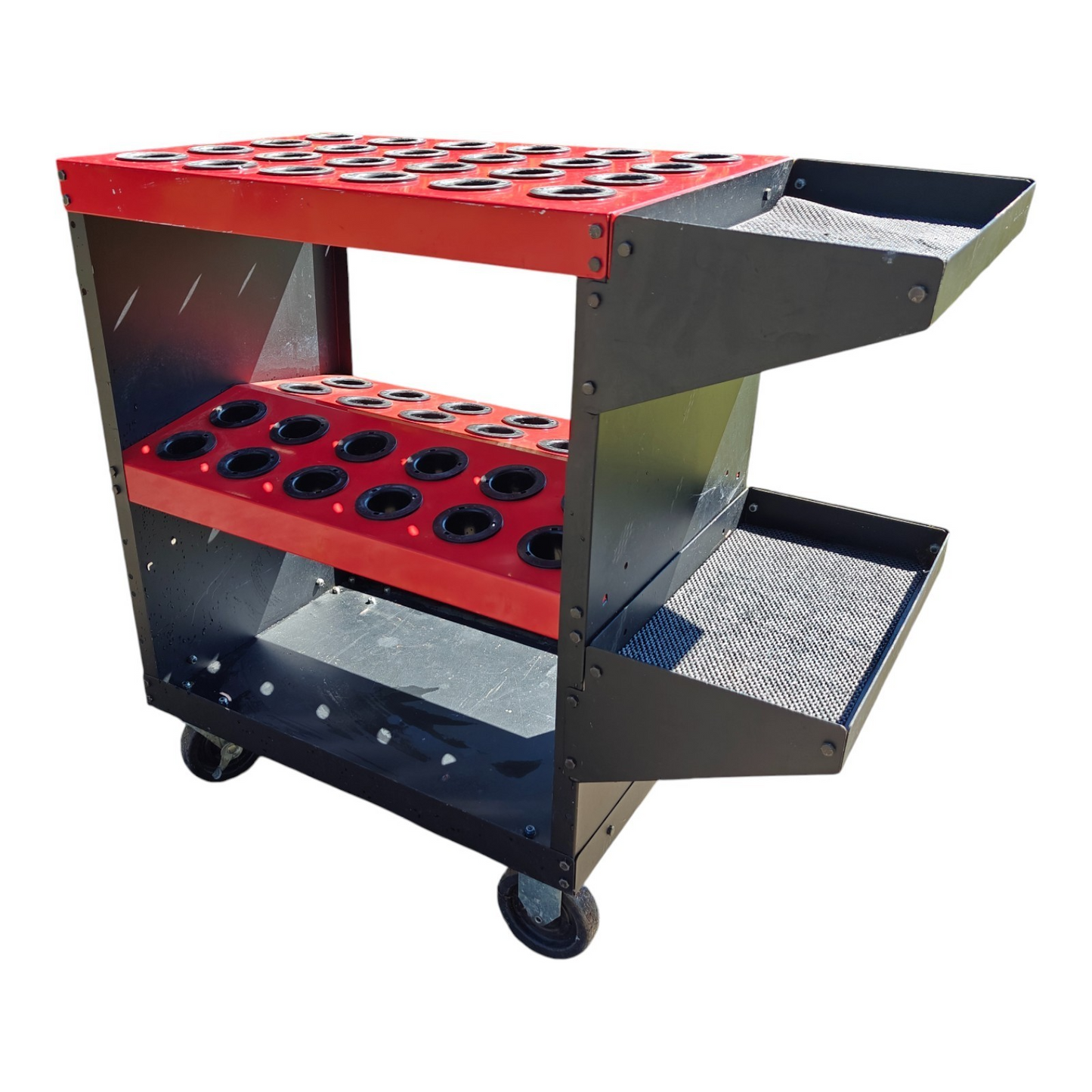 Huot CNC Rolling Tool Cart 48 Position, 40 Taper Holder - BT, CAT V Flange, NMTB
