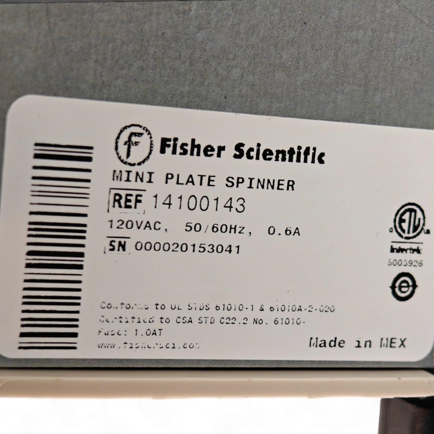 Fisher Scientific [14100143] Mini Plate Spinner Centrifuge - 2500 RPM | TESTED