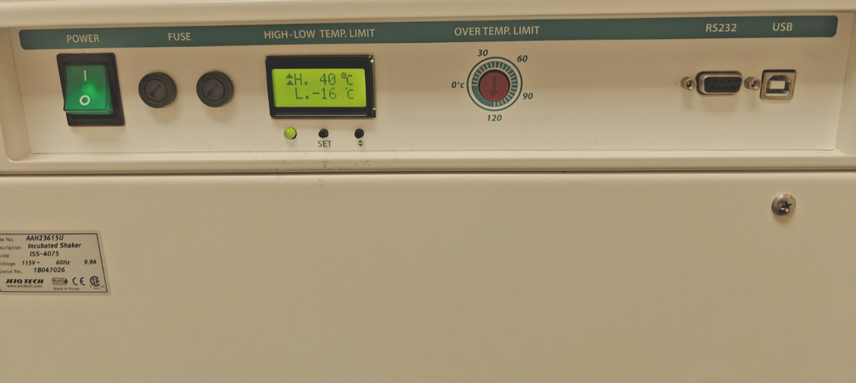 Jeio Tech Lab Companion ISS-4075 5.3 cu. ft Incubated Shaker | Non-Refrigerated