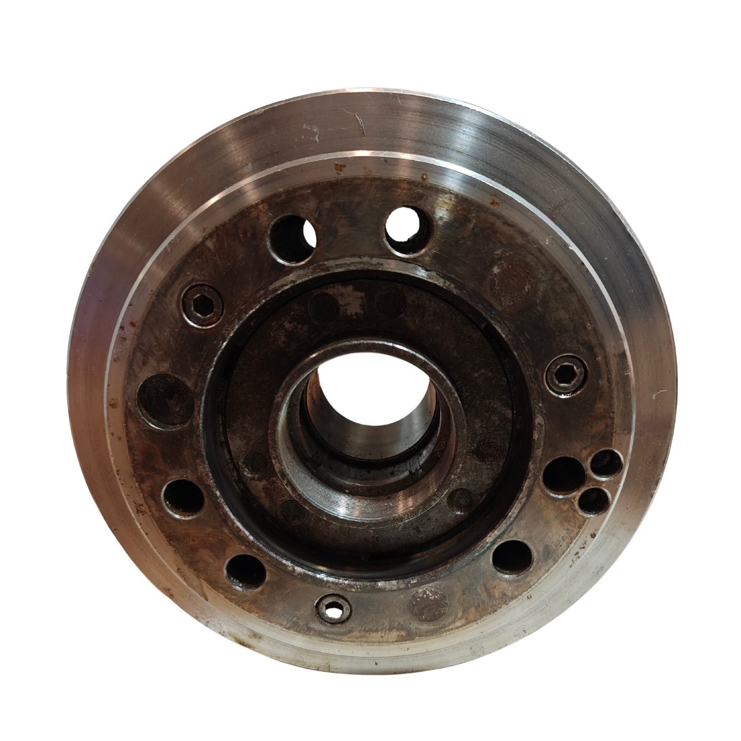 Matsumoto 10.5" HA8-11 III-Jaw CNC Power Chuck 245mm Hole Lathe A2-8 Mount