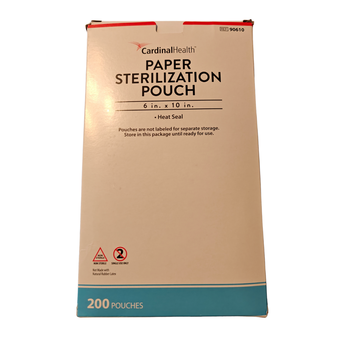 Cardinal Health 90610 Paper Sterilization Pouches 6" x 10" Heat Seal 200 | NEW