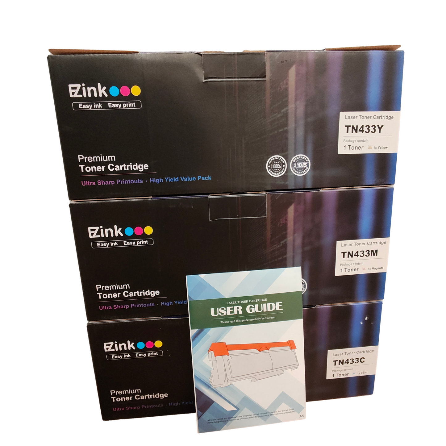 Brother TN433 Toner Set | Compatible |  C/M/Y 3-Pack | MFC L8610CDW, HL L8360CDW
