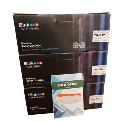 Brother TN433 Toner Set | Compatible |  C/M/Y 3-Pack | MFC L8610CDW, HL L8360CDW