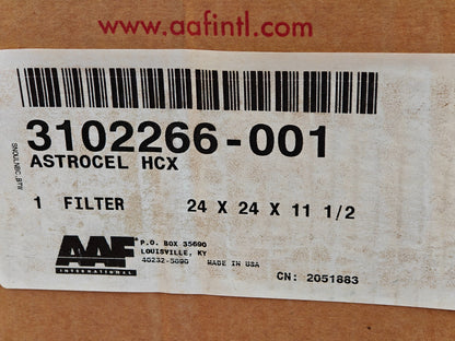 AAF  Flanders AstroCel HCX HEPA Air Filter | 3102266-001 24x24x11.5 | NEW