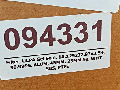 Camfil 855161494 ULPA Gel Seal Filter 18.12" x3 7.92" x 3.54" | 4 Filters - NEW