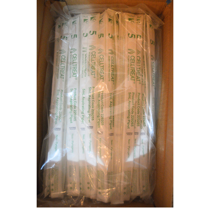5mL Aspirating Pipet - Bulk Packed, Sterile, Part No. 229255, No Graduation