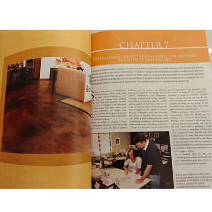 Bob Harris Guide to Stained Concrete Interior Floors Decorative Flooring Book