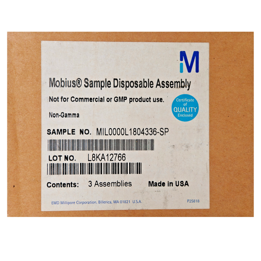 Millipore MIL0000L1804336-SP Mobius Sample Disposable 3 Assemblies Non-Gamma NEW