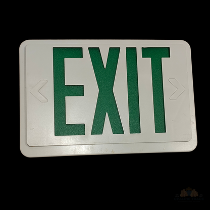 Lithonia Exit Sign Covers 12x8" - 2 Red, 1 Green, Replacement Faces Set of 3