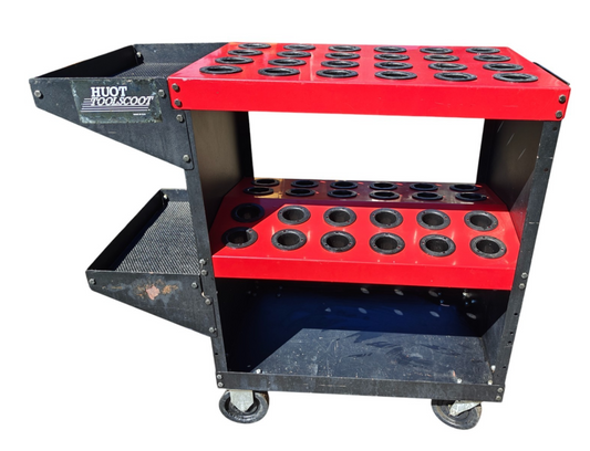 Huot CNC Rolling Tool Cart 48 Position, 40 Taper Holder - BT, CAT V Flange, NMTB