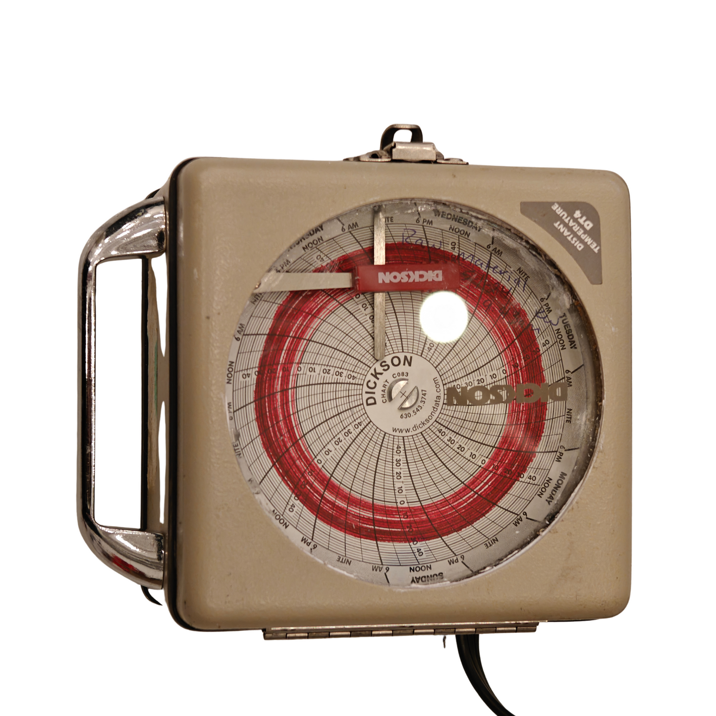 Dickson DT450CE17A 4" Distant Temp Chart Recorder -50 to 50C 120V with Probe