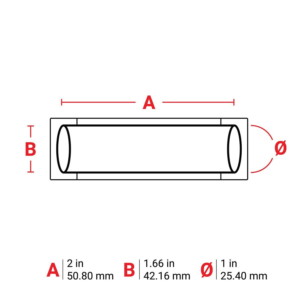 Brady PS-1000-2-BK | 2"x1" | PermaSleeve Heat Shrink Wire and Cable Labels Black