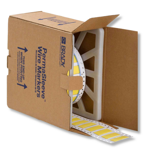 Brady [PS-500-2-YL] Yellow PermaSleeve Heat Shrink Wire Marker Sleeves 2"x0.851"