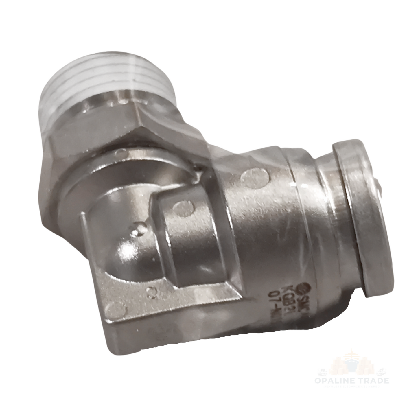 SMC KQB2L07-N01S Male Elbow Metal Fitting - One Touch Brass - UNF, NPT Threads