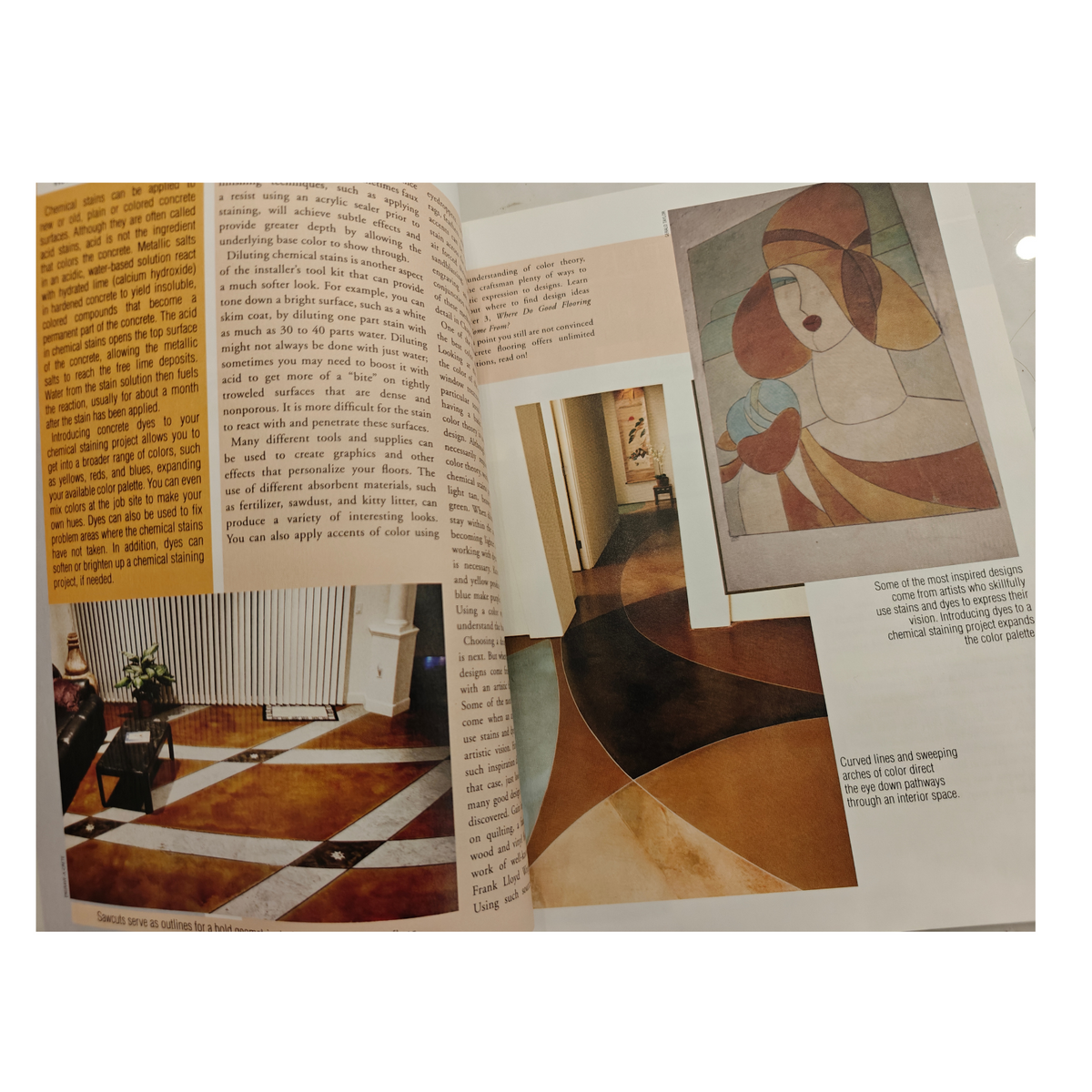 Bob Harris Guide to Stained Concrete Interior Floors Decorative Flooring Book