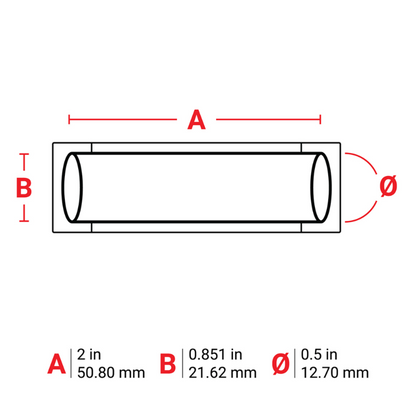 Brady [PS-500-2-YL] Yellow PermaSleeve Heat Shrink Wire Marker Sleeves 2"x0.851"