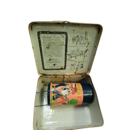 Vintage Raggedy Ann & Andy Metal Lunchbox & Thermos By Aladdin Industries