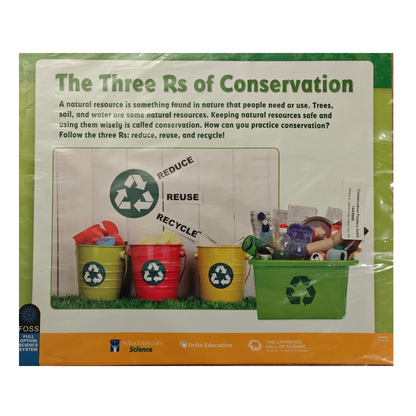 FOSS Conservation Posters Reduce, Reuse and Recycle | 14" x 17" | Set of 4 | NEW