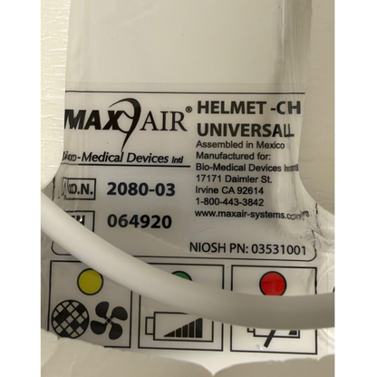 MaxAir Helmet 2080-03 Universal CAPR Respirator System w/ 2500-36TSC Battery