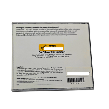 MICROSOFT OFFICE 97 Professional Edition (CD, 1997) with CD Key Code