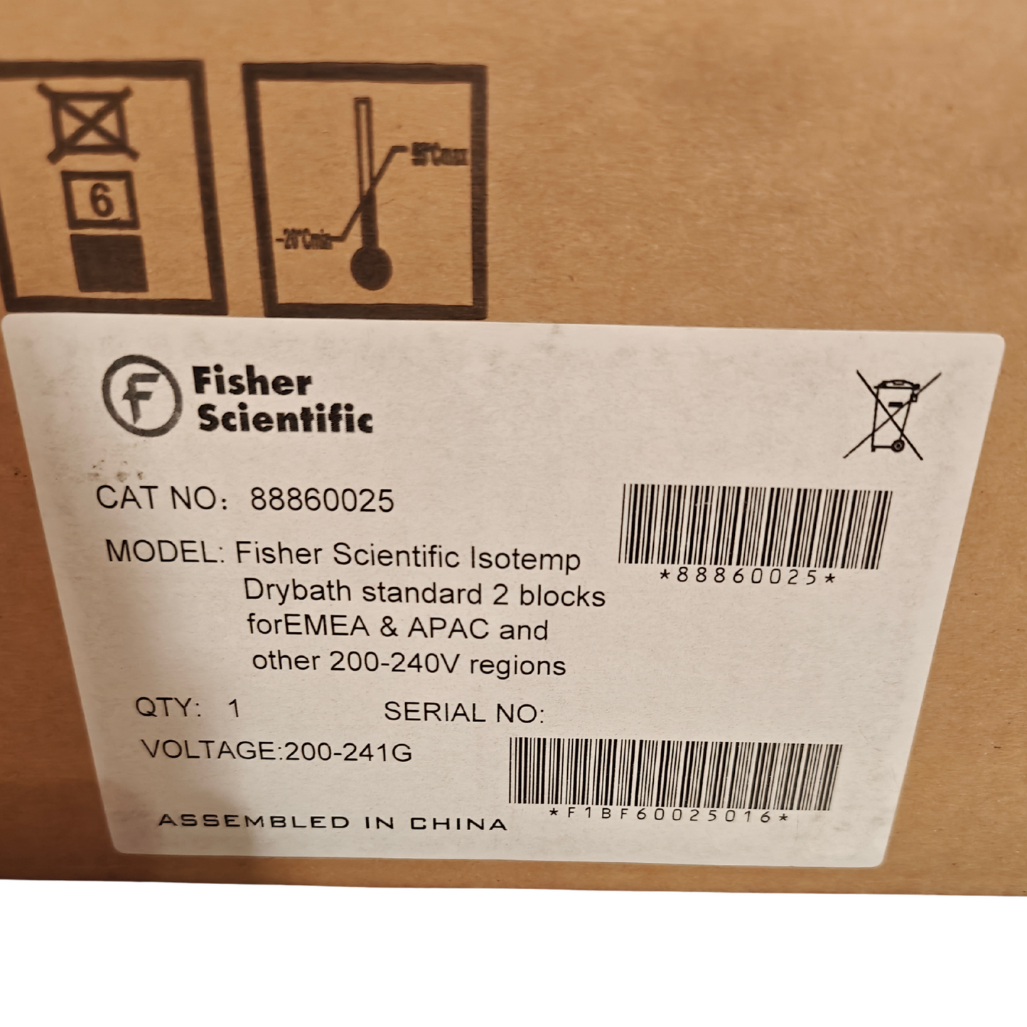 Fisher Scientific 88860025 Isotemp Digital Dry Bath Standard 2-Block | NEW