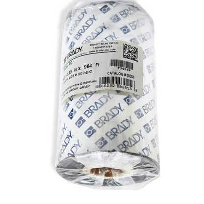 Brady R4307 RC Thermal Transfer Printer Ribbon 4.33" x 984' 1" Core R4300 Series