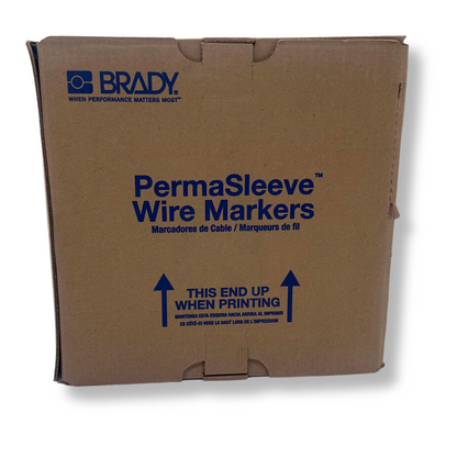 Brady PS-1000-2-YL Yellow PermaSleeve Polyolefin Wire Marking Sleeves 2" x 1.66"