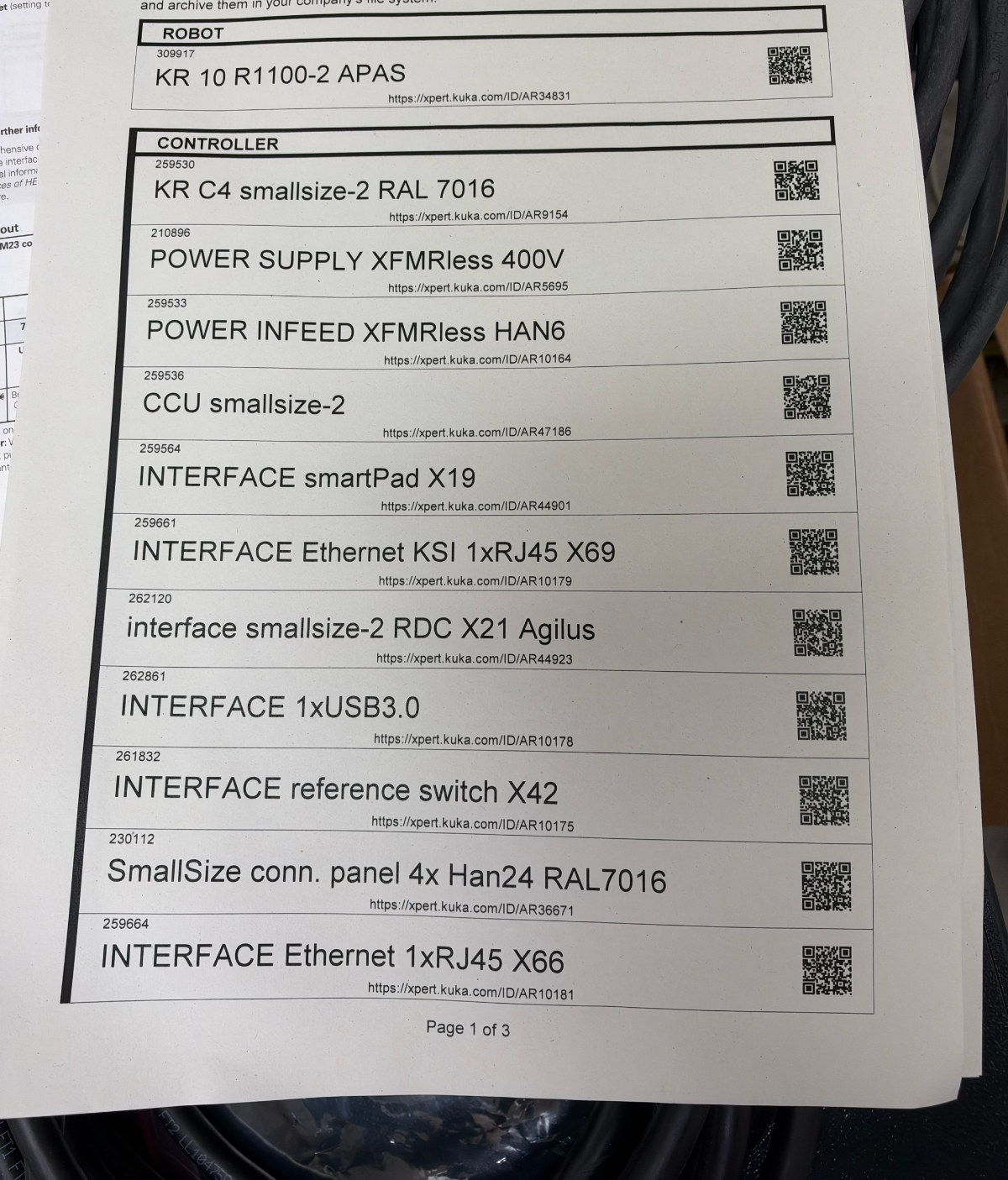 KUKA KR 10 R1100-2 10kg Industrial Robot w/ KR C4 Controller, Bosch Rexroth APAS