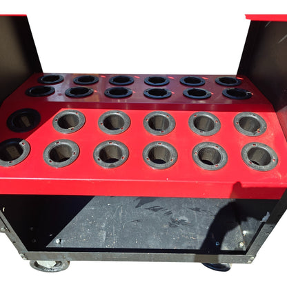 Huot CNC Rolling Tool Cart 48 Position, 40 Taper Holder - BT, CAT V Flange, NMTB