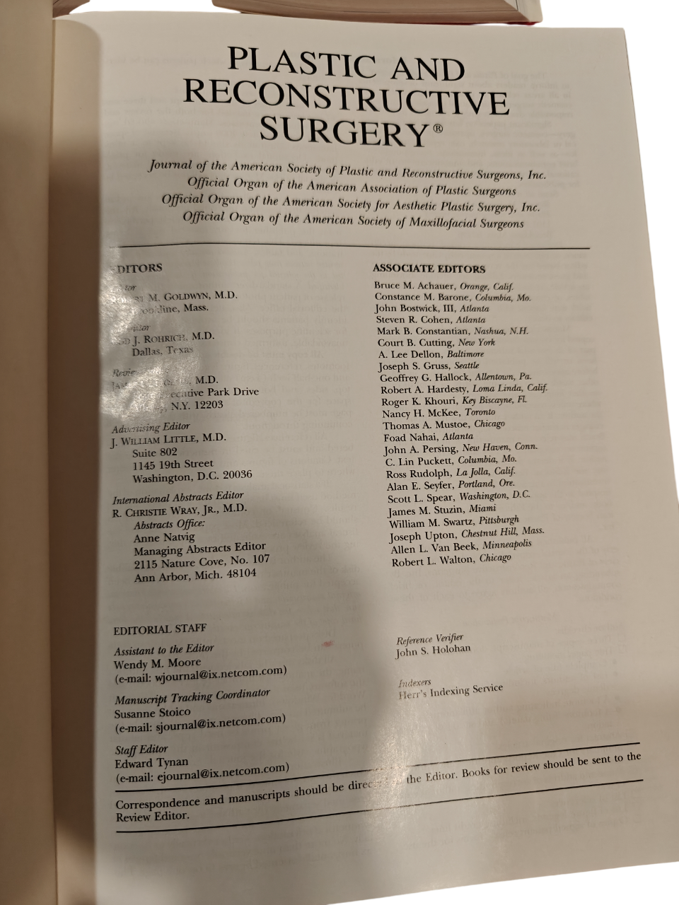 Plastic and Reconstructive Surgery Vol 102 1998 Medical Journal 2-Book Hardcover