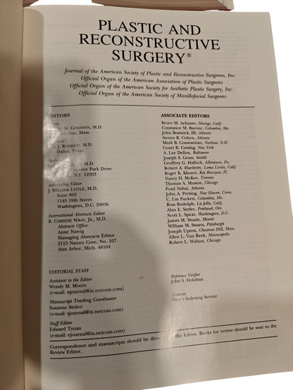 Plastic and Reconstructive Surgery Vol 102 1998 Medical Journal 2-Book Hardcover