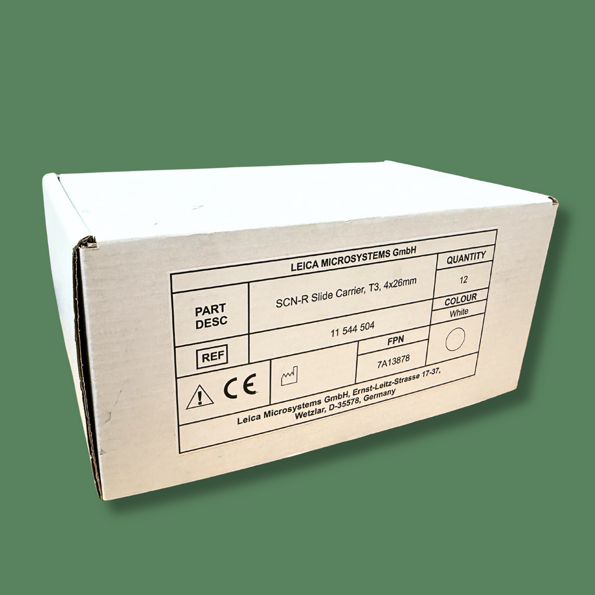 LEICA MICROSYSTEMS SCN-R Slide Carriers 11 544 504 | White | 12 Per Box
