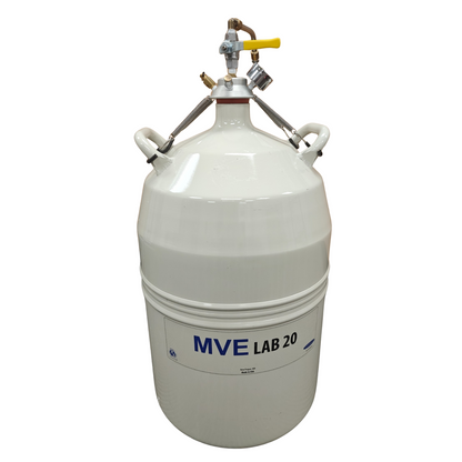 MVE Lab 20 Liquid Nitrogen LN2 Dewar 20L Cryogenic Storage Tank Dispenser Gauge