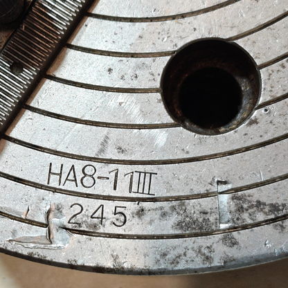Matsumoto 10.5" HA8-11 III-Jaw CNC Power Chuck 245mm Hole Lathe A2-8 Mount