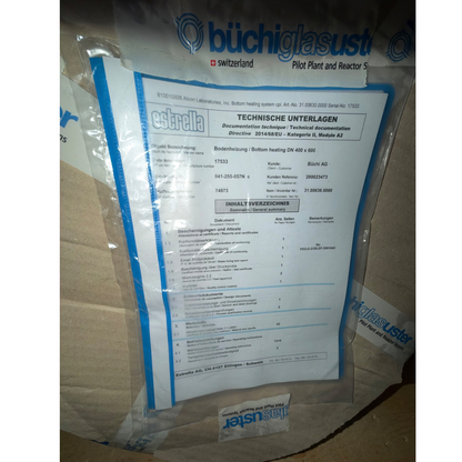 Buchi Glas Uster Estrella 17533 Bottom Heating Pilot Plant Reactor DN 400x600