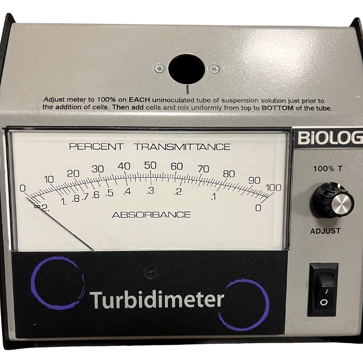 Biolog Turbidimeter Model 21907 Analog Transmittance Absorbance Lab Meter