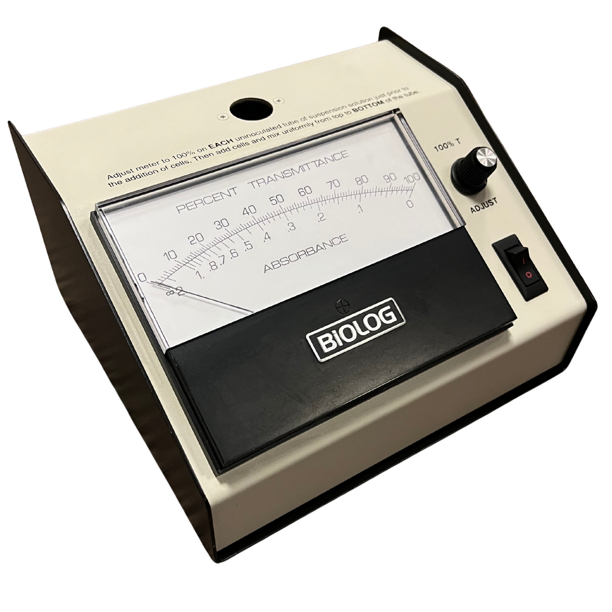 Biolog 21906 Analog Turbidimeter Transmittance Absorbance Meter Lab - TESTED